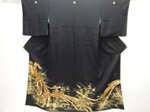 束ね熨斗に草花模様刺繍留袖(比翼付き)